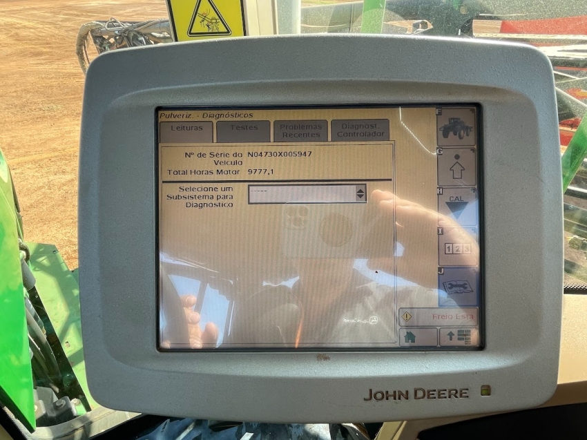 john deere pulverizador 4730 piloto automatico. metal 30mts. tanque 3.000lts. motor: 9777 diesel 1p automatico 2009