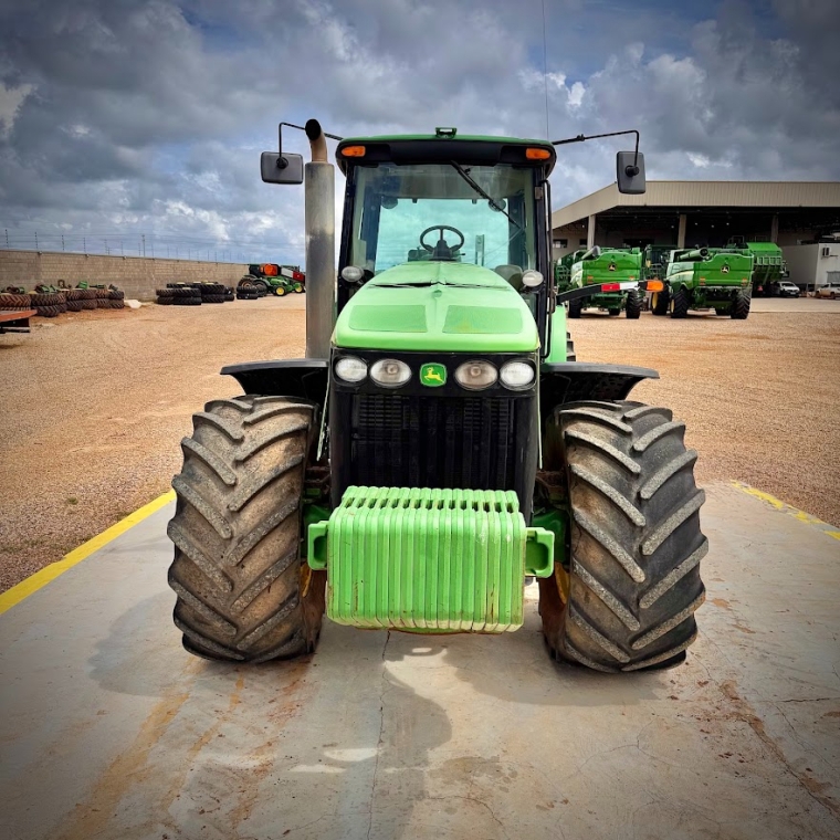john deere trator 8430 310 cv. sem piloto automatico. rodado dual. motor: 12300 diesel 1p automatico 2008