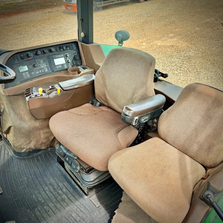 john deere trator 8430 310 cv. sem piloto automatico. rodado dual. motor: 12300 diesel 1p automatico 2008