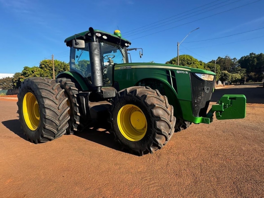 john deere trator 8370r  370 cv. piloto automatico. rodado dual. ils. motor: 9.117 diesel 1p automatico 2016