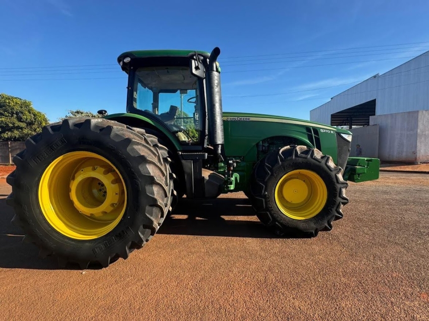 john deere trator 8370r  370 cv. piloto automatico. rodado dual. ils. motor: 9.117 diesel 1p automatico 2016
