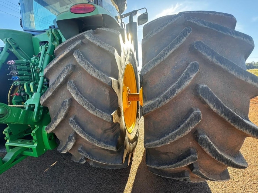 john deere trator 8370r  370 cv. piloto automatico. rodado dual. ils. motor: 9.117 diesel 1p automatico 2016