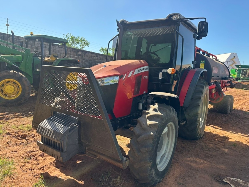 massey ferguson trator mf 4708 82cv. cabine. paralama dianteiro. motor: 3.500hrs. diesel 1p automatico 2019