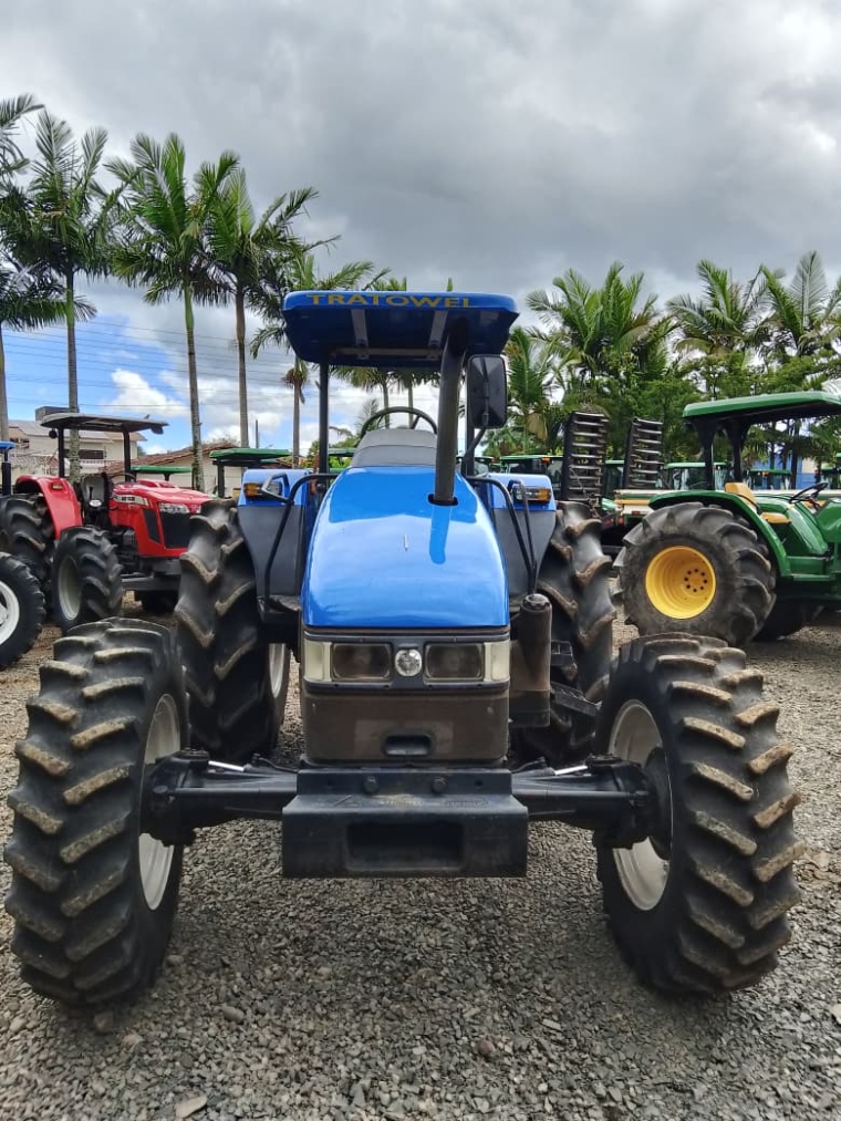 new holland trator tl75 plataformado 4x4 diesel manual 20073