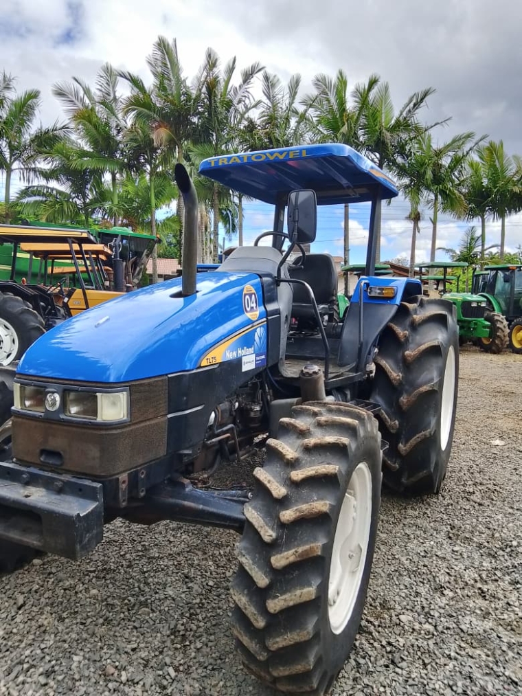 new holland trator tl75 plataformado 4x4 diesel manual 20076