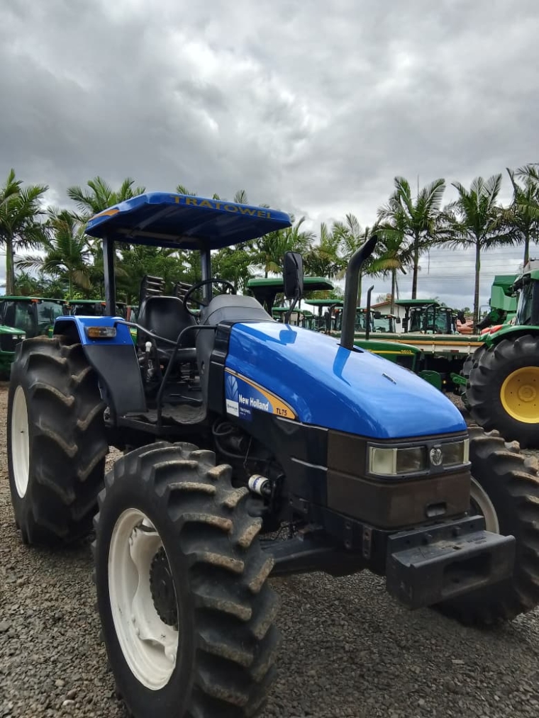 new holland trator tl75 plataformado 4x4 diesel manual 2007