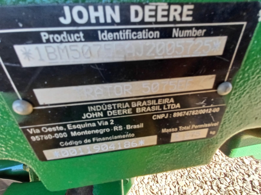 john deere trator 5075e com redutor diesel 1p manual 2018