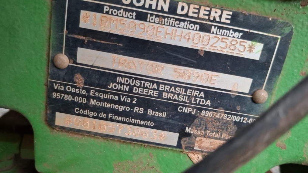john deere trator 5090e  plataformado diesel manual 2017