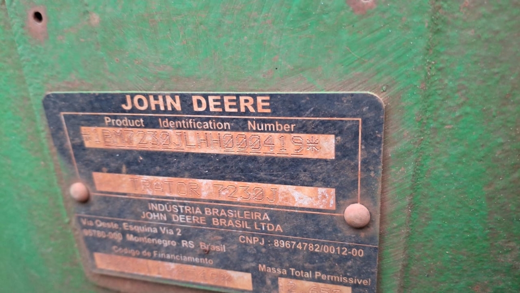 john deere trator 7230j  cabinado diesel 1p manual 2017