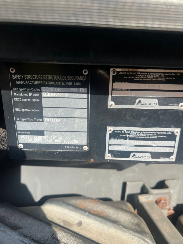 valtra trator bh 180 cabinado diesel 1p manual 20161