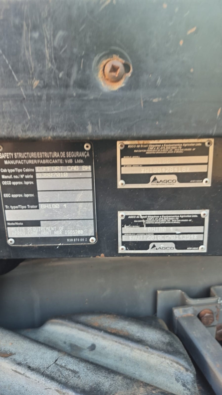 valtra trator bh 180 cabinado diesel 1p manual 20164