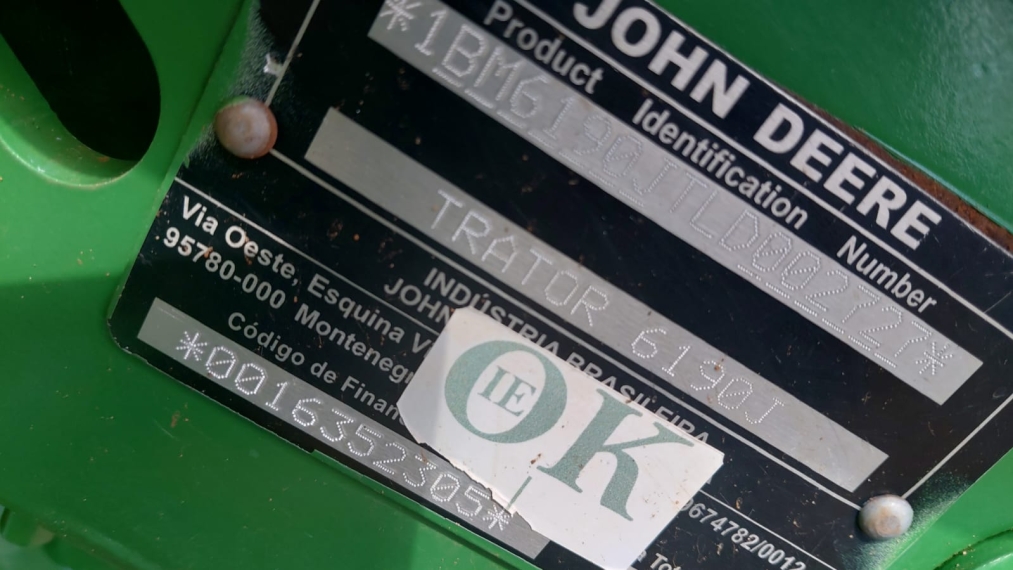 john deere trator 6190j  cabinado diesel 1p manual 20208