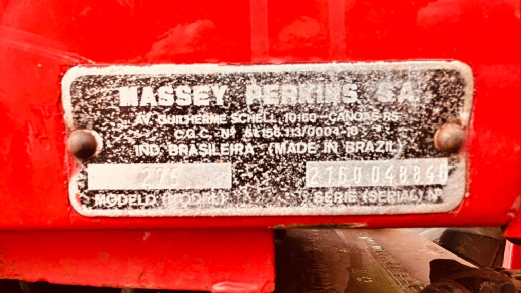 massey ferguson trator 275 plataformado diesel manual 19882