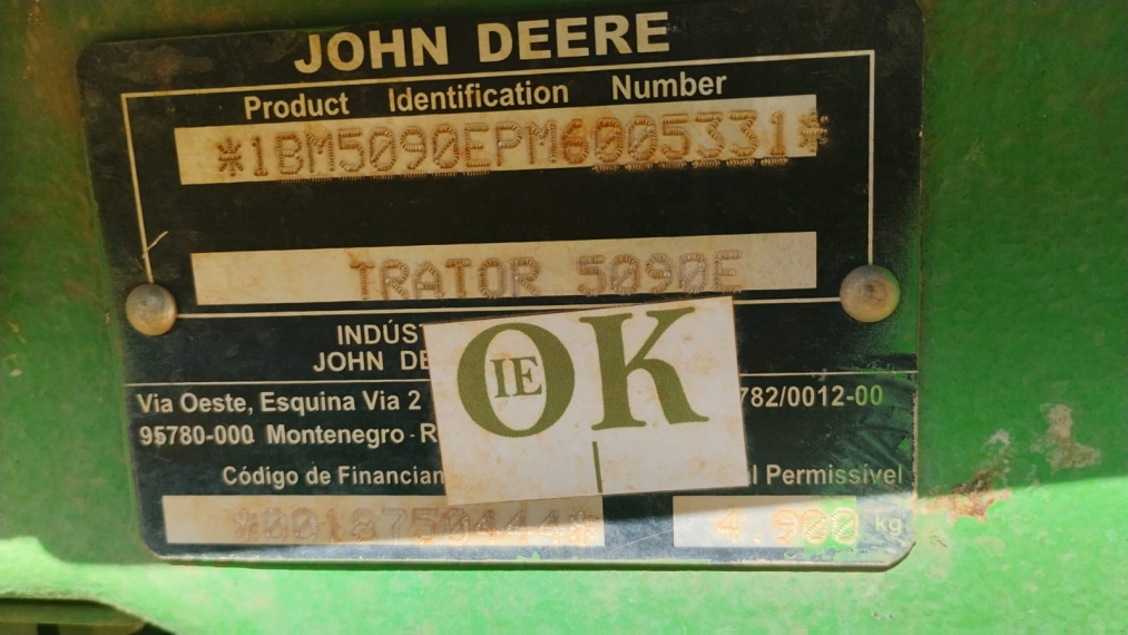 john deere trator 5090e  cabinado diesel 1p manual 20215