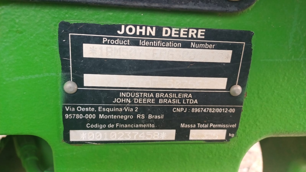 john deere trator 5075ef plataformado diesel manual 20163