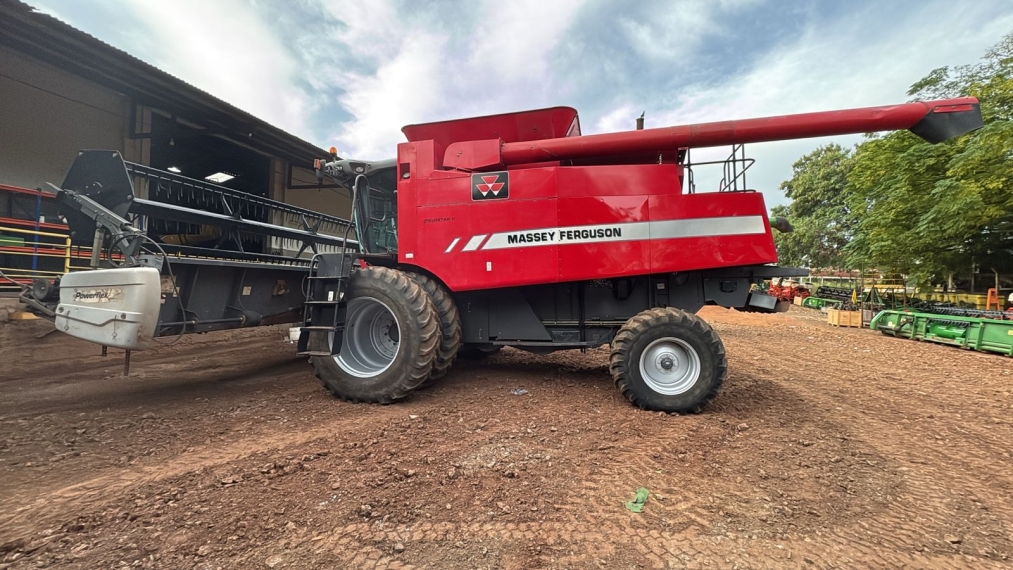 colheitadeira massey ferguson 9690 + plataforma de corte 25f ano 2011