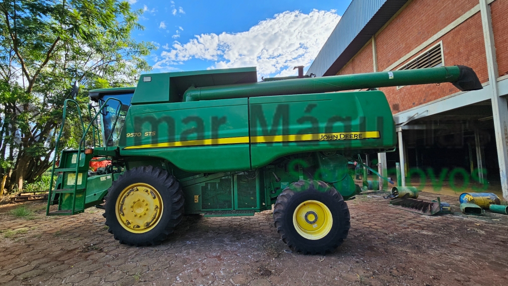 colheitadeira jd sts 9570 + plataforma 625 ano 20091