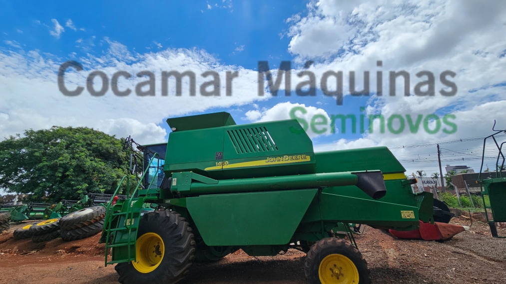 colheitadeira jd 1450 + plataforma de corte 316 ano 2004