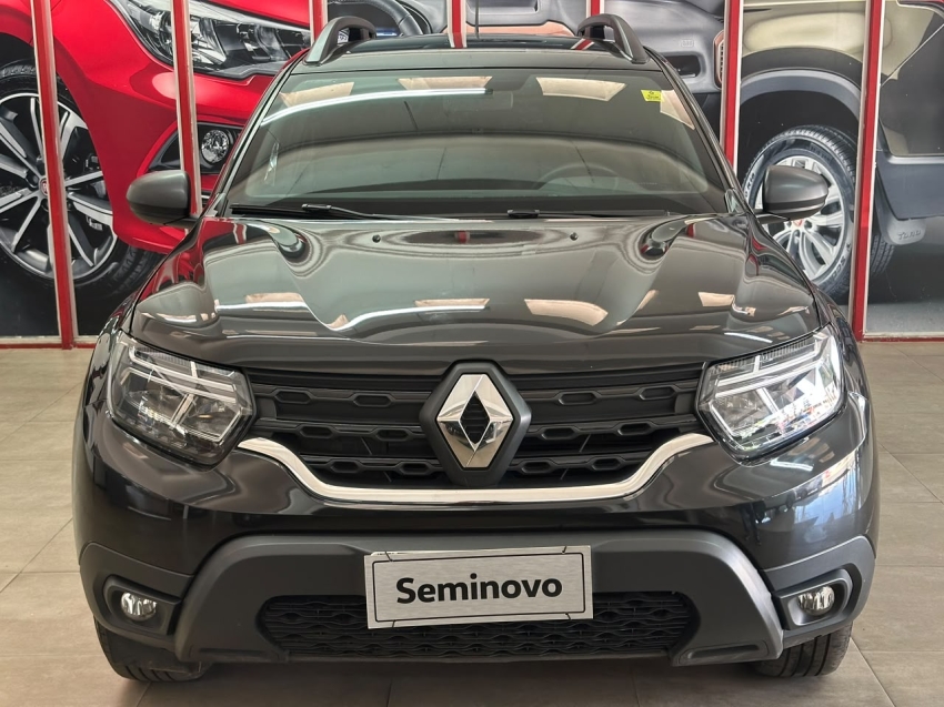 renault duster iconic 1.6/1.3 turbo cvt flex preto seminovo1