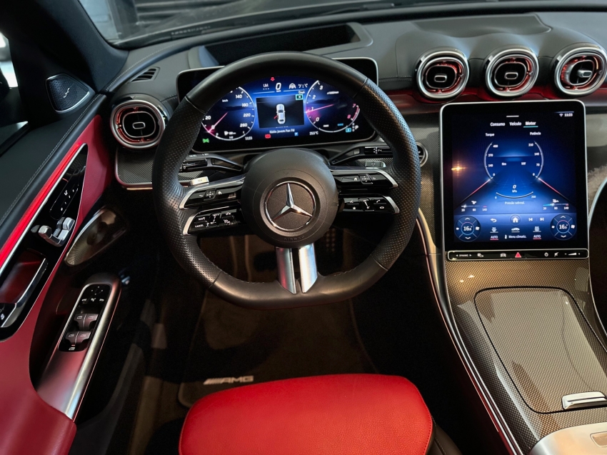 mercedes-benz c 300 2.0 eq boost hibrido amg line 9g-tronic 4p automatico 202310
