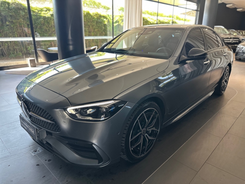 mercedes-benz c 300 2.0 eq boost hibrido amg line 9g-tronic 4p automatico 20242