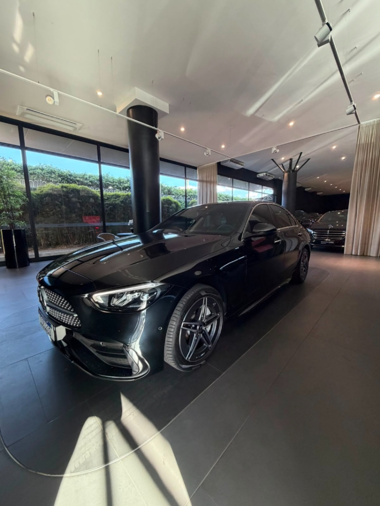 mercedes-benz c 200 1.5 eq boost hibrido amg line 9g-tronic 4p automatico 20242