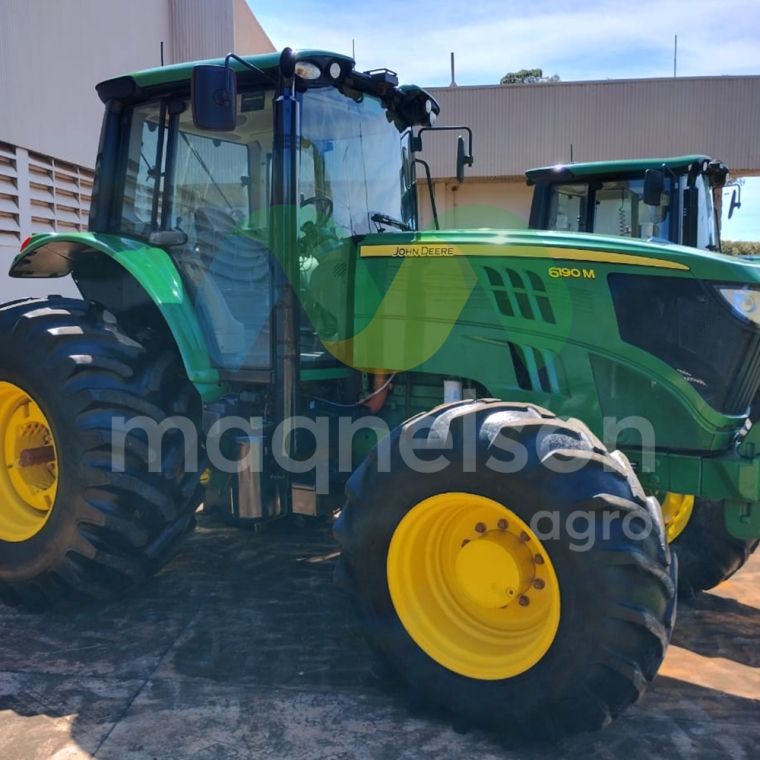 john deere trator 6190m  2023 hibrido 1p semiautomatico