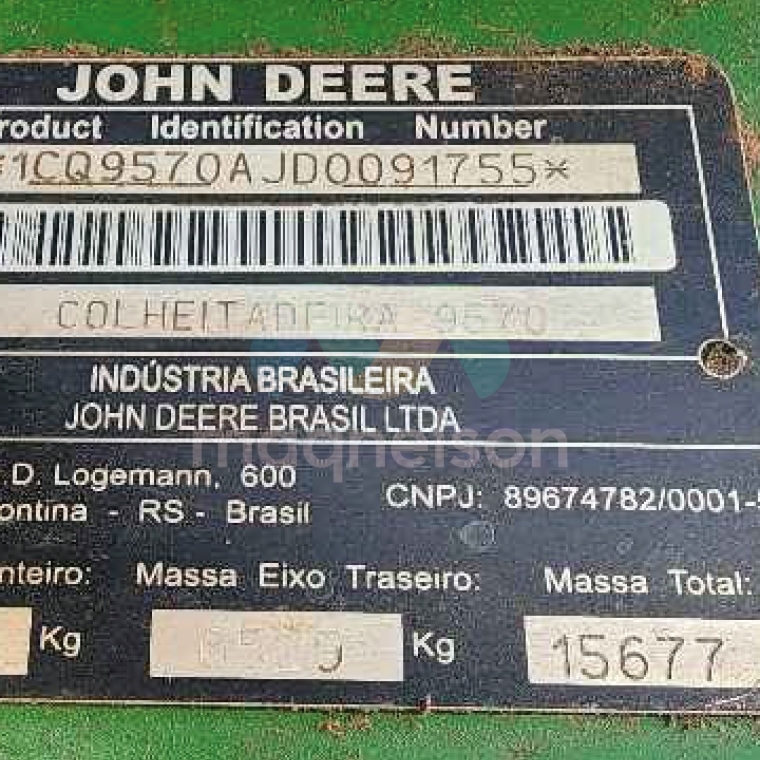 john deere colheitadeira sts 9570 2013 hibrido 1p semiautomatico