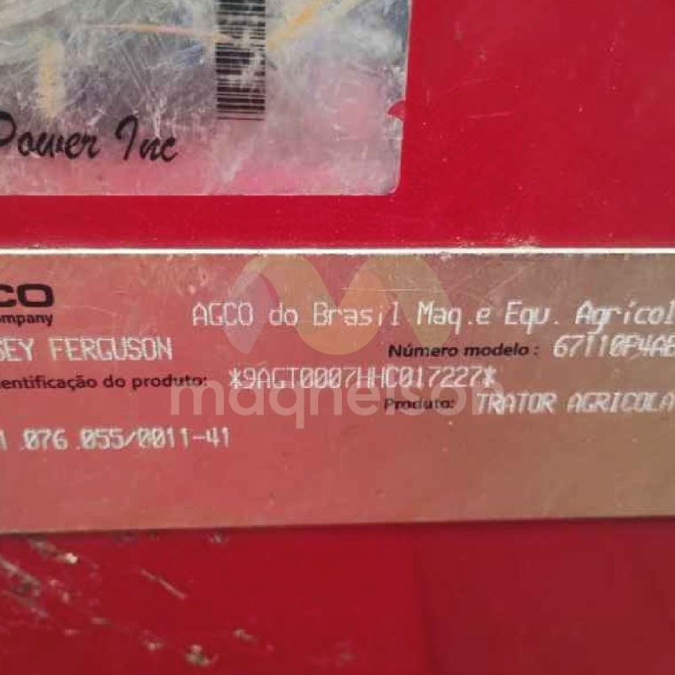 massey ferguson trator 6711 2017 hibrido 1p semiautomatico