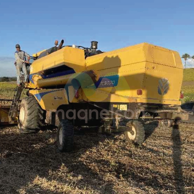 new holland colheitadeira tc 5070 2015 hibrido 1p semiautomatico