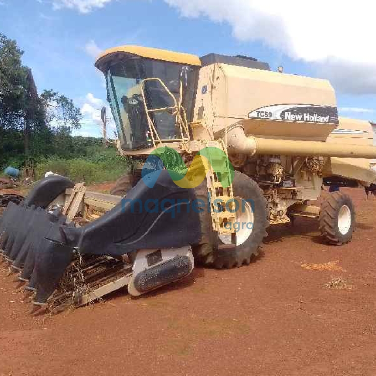 new holland colheitadeira tc 59 2004 hibrido 1p semiautomatico