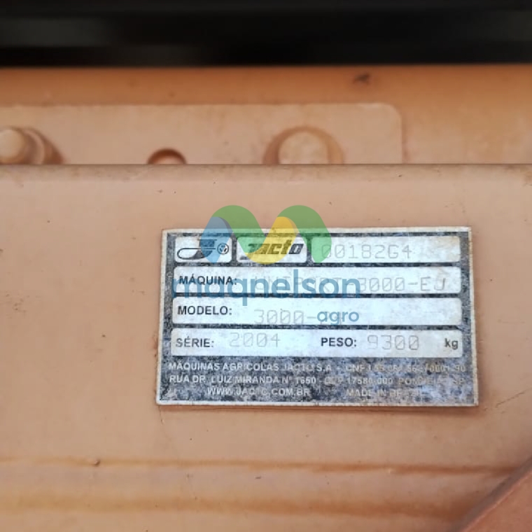 jacto pulverizador advanced 3000 2004 diesel 1p semiautomatico