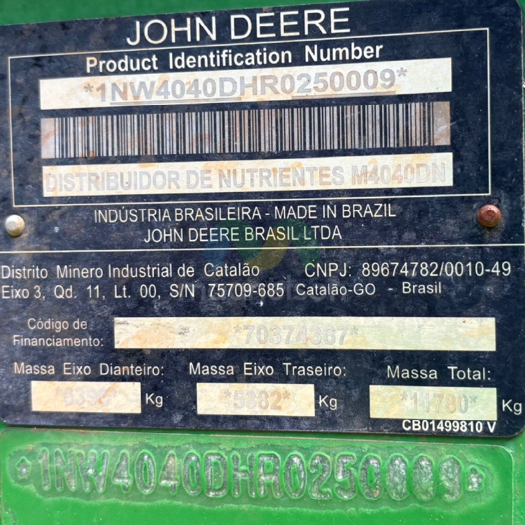 john deere distribuidor de nutrientes m4040 2024 diesel 2p manual20
