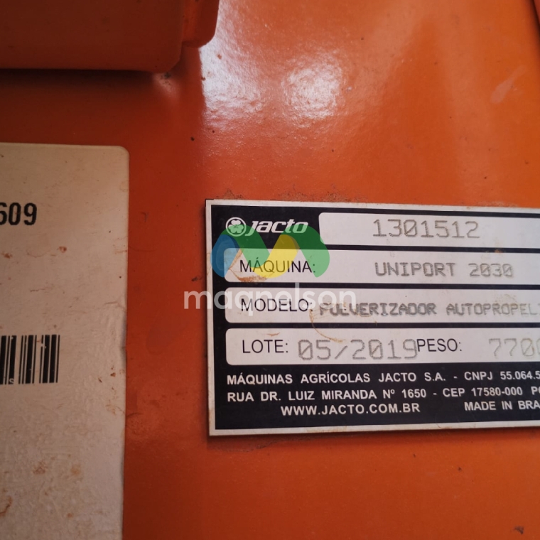 jacto pulverizador uniport 2030 2019 diesel 1p semiautomatico10