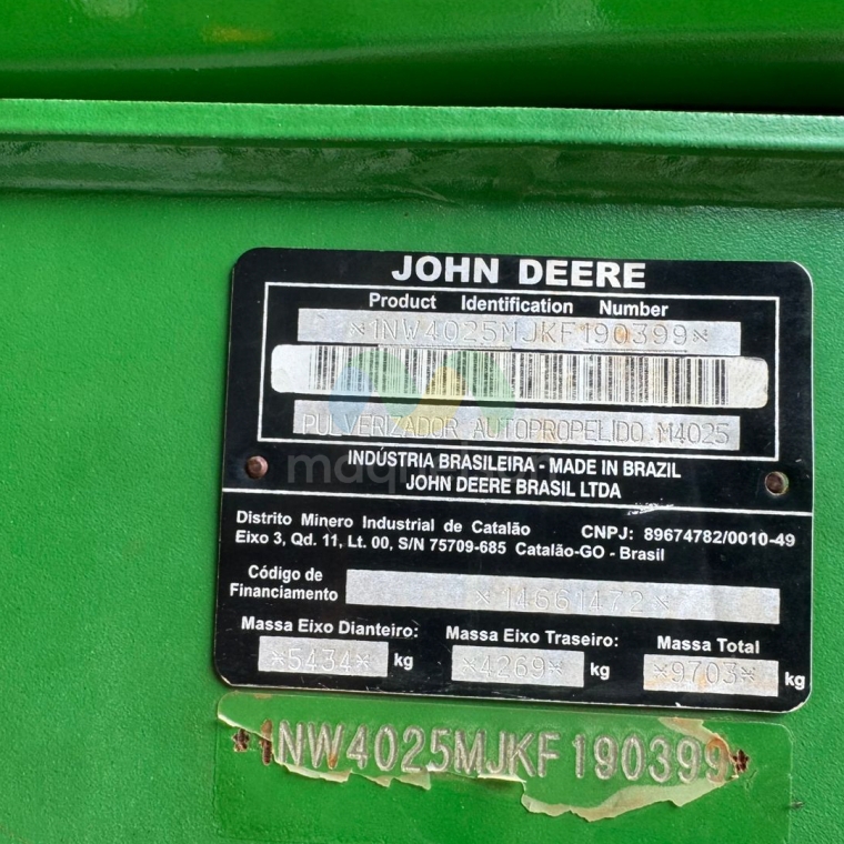 john deere pulverizador m4025 2019 diesel 1p semiautomatico13