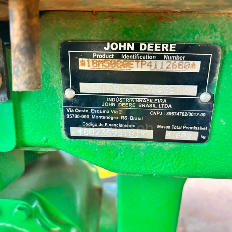 john deere trator 5080e  2023 diesel 1p semiautomatico3
