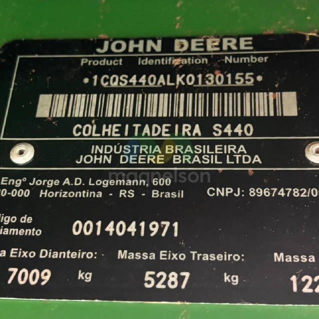 colheitadeira john deere s44012