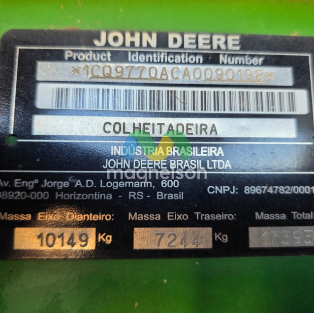 colheitadeira john deere sts 977011