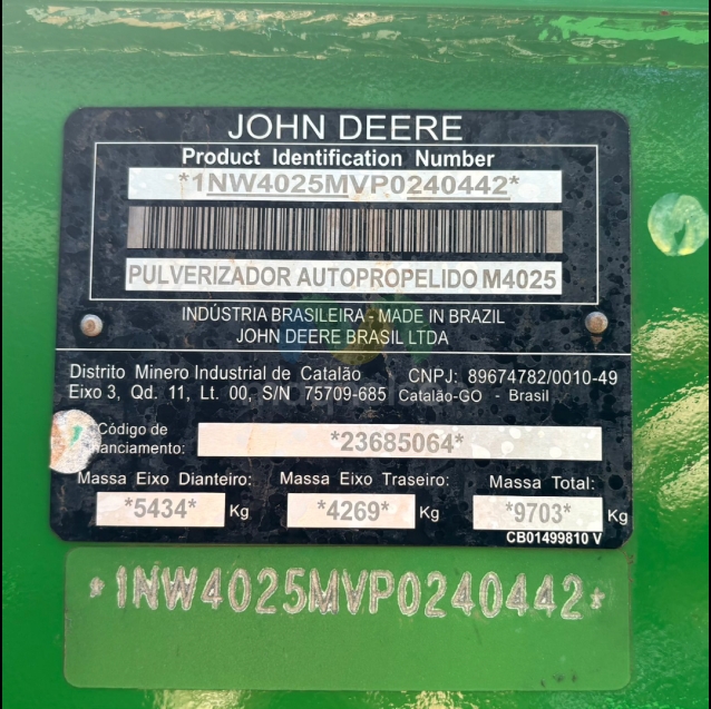 pulverizador john deere m40255