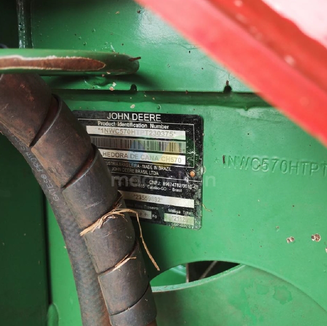 colhedora de cana john deere ch 57014