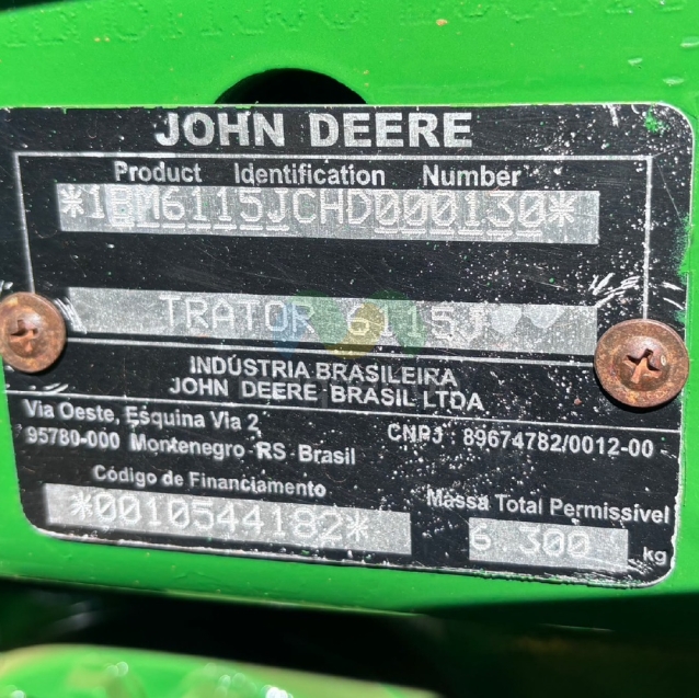trator john deere 6115j15