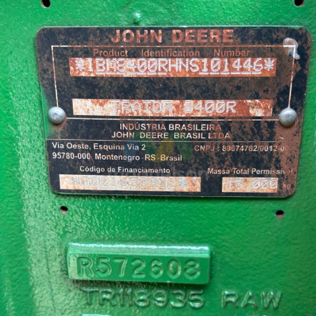 trator john deere 8400r8