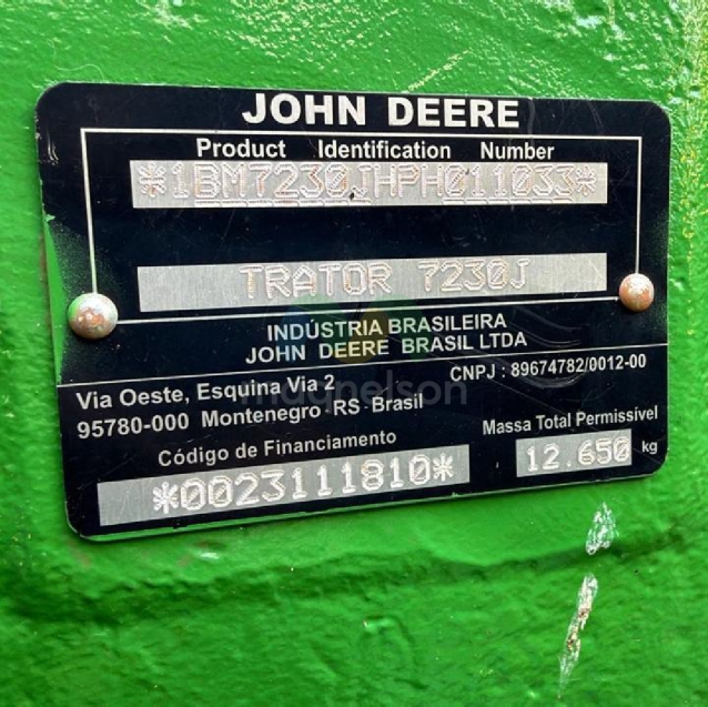 trator john deere 7230j e plantadeira 212211