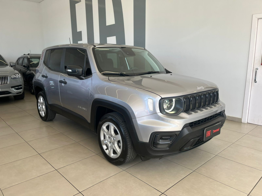 renegade sport 1.3 turbo at 24/24 flex prata