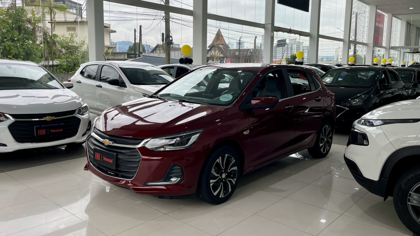onix premier 2 1.0 turbo at 24/25 flex vermelho0