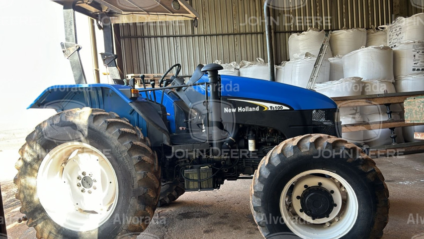 new holland trator ts 100 ts100 diesel automatico 2006
