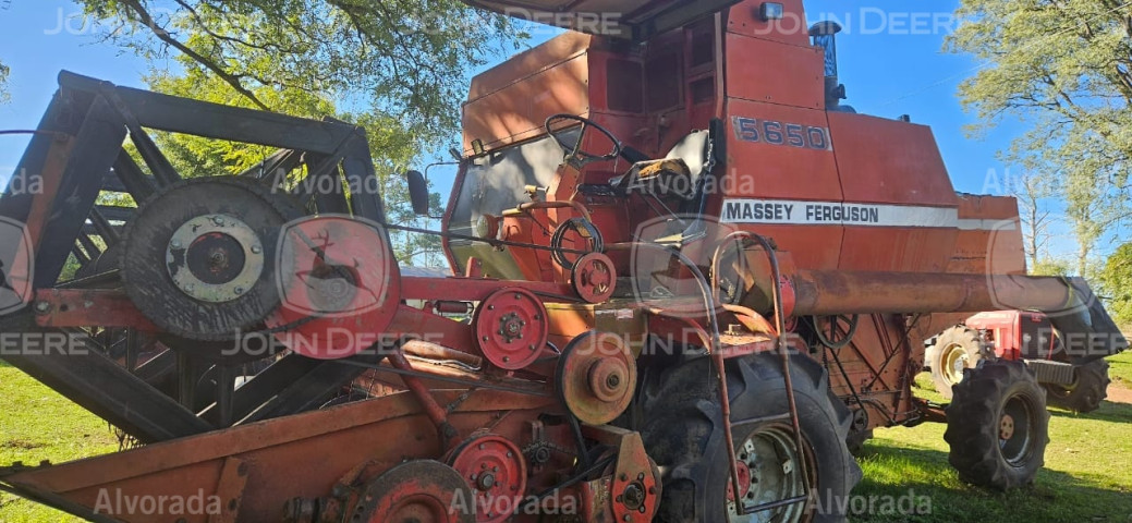 massey ferguson - colheitadeira mod. 5650 / plataforma de corte 480 ano 19931
