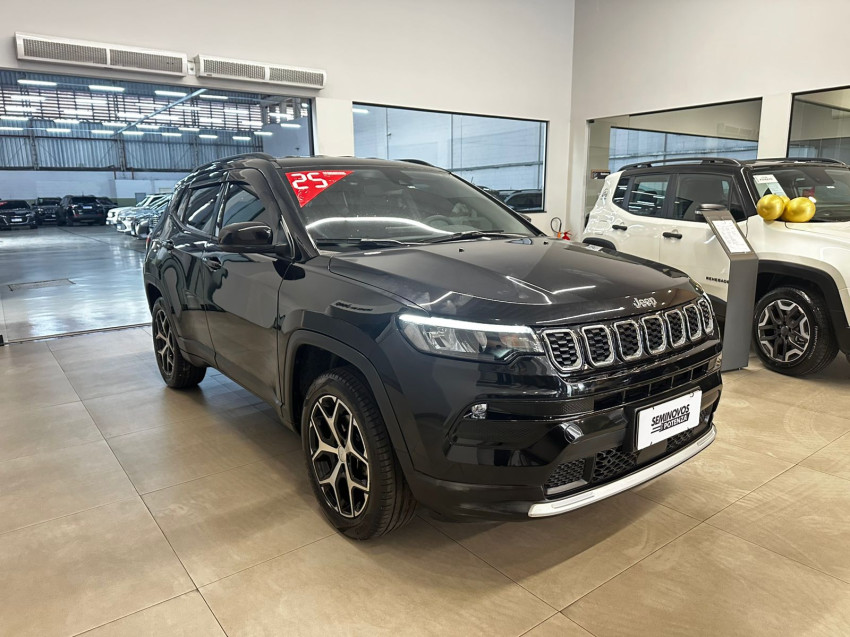 jeep compass 1.3 t270 turbo flex longitude at6 24/25 seminovo