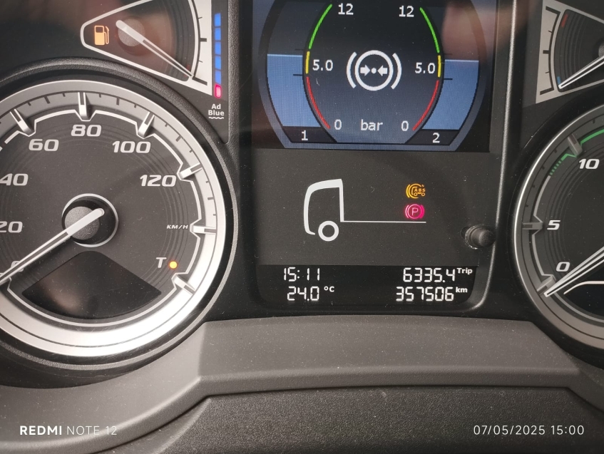 daf xf fts sc comfort d2,85 td520+370l 480hp diesel 2p automatico 20237