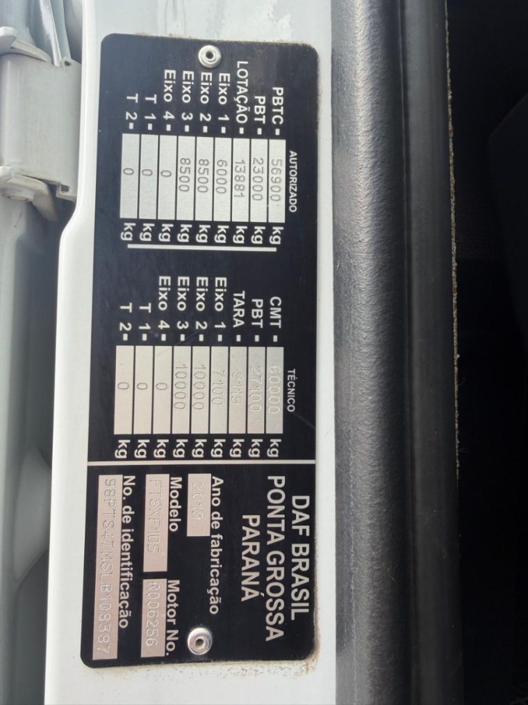 daf xf fts 460 6x2 diesel 2p automatico 202014